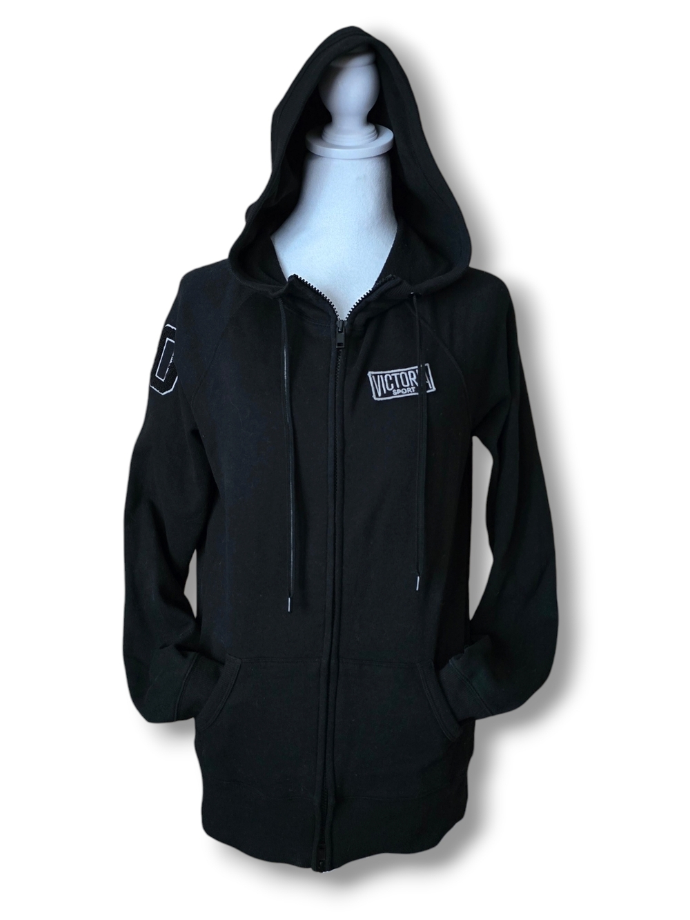 Victoria Sport Varsity Style Zip-Up Hooded Jacket - Size XS